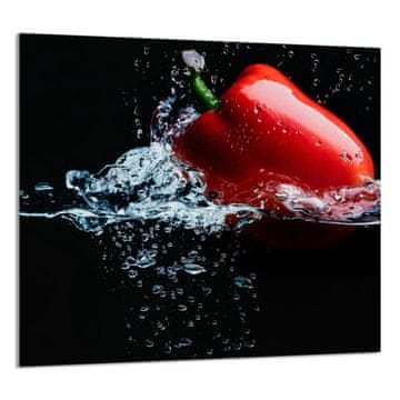 TMK STAKLENA PLOČA ZA KUHINJU 65x60 Paprika