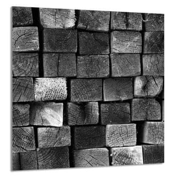 TMK STAKLENA PLOČA ZA KUHINJU 60x65 Drvo