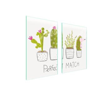 TMK ZAŠTITNA STAKLENA PLOČA ZA KUHINJU 65x52 CACTUS