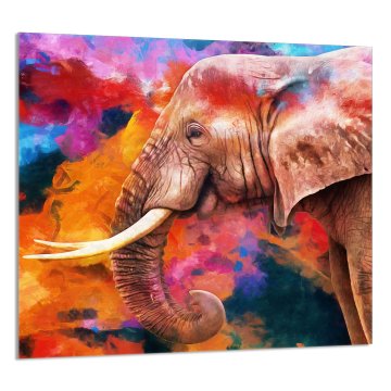 TMK STAKLENA PLOČA ZA KUHINJU 65x60 Elephant