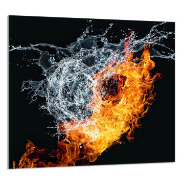 TMK STAKLENA PLOČA ZA KUHINJU 65x60 Srce