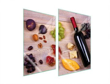 TMK ZAŠTITNA STAKLENA PLOČA ZA KUHINJU 2x35x52 ZA HRANU