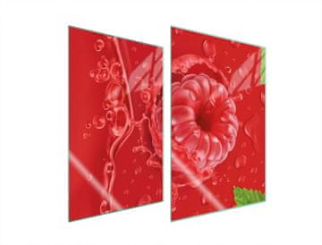 TMK ZAŠTITNA STAKLENA PLOČA ZA KUHINJU 2x35x52 MALINA