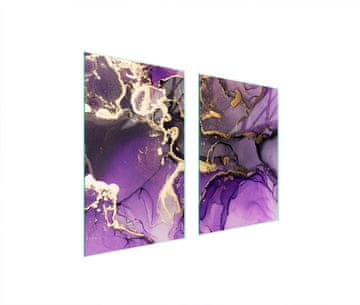 TMK ZAŠTITNA STAKLENA PLOČA ZA KUHINJU 65x52 LJUBIČASTA