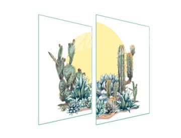 TMK ZAŠTITNA STAKLENA PLOČA ZA KUHINJU 2x35x52 CACTUS