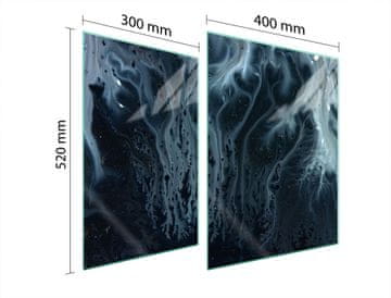 TMK ZAŠTITNA PLOČA OD STAKLA ZA ŠTEDNJAK 70x52 MRAMOR