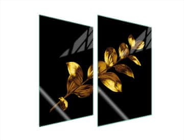 TMK ZAŠTITNA STAKLENA PLOČA ZA KUHINJU 2x35x52 ZLATNA