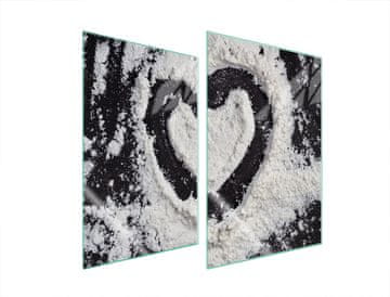 TMK ZAŠTITNA STAKLENA PLOČA ZA KUHINJU 2x35x52 SRCE