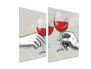 TMK ZAŠTITNA PLOČA OD STAKLENA ZA ŠTEDNJAK 70x52 ZA VINO