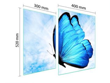 TMK ZAŠTITNA PLOČA OD STAKLA ZA ŠTEDNJAK 70x52 BUTTERFLY