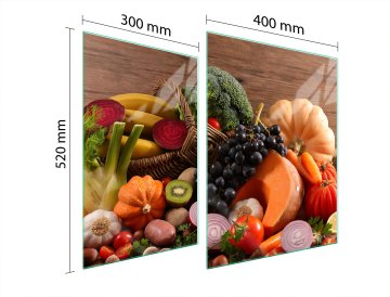 TMK ZAŠTITNA PLOČA OD STAKLENA ZA ŠTEDNJAK 70x52 ZA HRANU