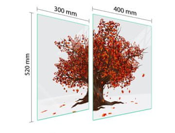 TMK ZAŠTITNA PLOČA OD STAKLA ZA ŠTEDNJAK 70x52 DRVO