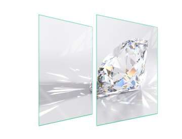 TMK ZAŠTITNA PLOČA OD STAKLA ZA ŠTEDNJAK 70x52 DIAMOND