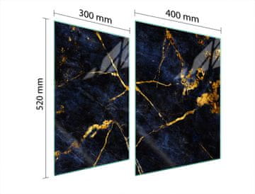 TMK ZAŠTITNA PLOČA OD STAKLA ZA ŠTEDNJAK 70x52 MRAMOR