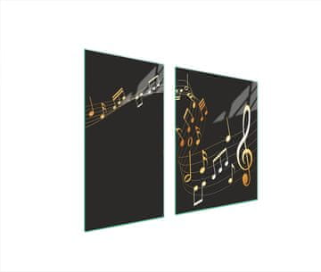 TMK ZAŠTITNA PLOČA OD STAKLENA ZA ŠTEDNJAK 90x52 MUSIC