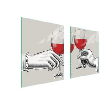 TMK ZAŠTITNA PLOČA OD STAKLENA ZA ŠTEDNJAK ZA VINO 85x52