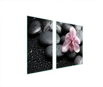 TMK ZAŠTITNA PLOČA OD STAKLENA ZA ŠTEDNJAK 90x52 ORHIDEJA