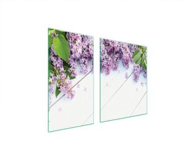 TMK ZAŠTITNA PLOČA OD STAKLA ZA ŠTEDNJAK 90x52 LILAC