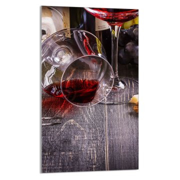 TMK STAKLENA DASKA ZA REZANJE 30x52 Vino