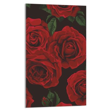 TMK STAKLENA DASKA ZA REZANJE 30x52 Ruže