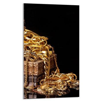 TMK STAKLENA DASKA ZA REZANJE 30x52 Zlatna