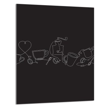 TMK STAKLENA DASKA ZA REZANJE 40x52 Crna