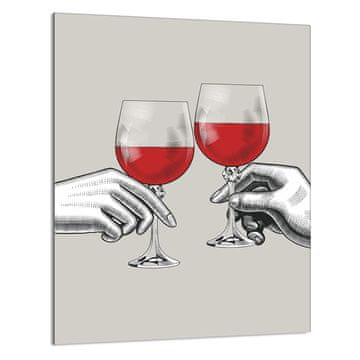 TMK STAKLENA DASKA ZA REZANJE 40x52 Vino