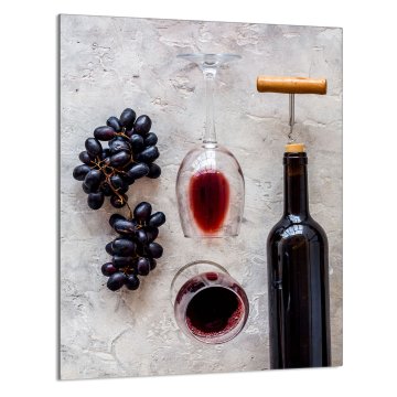 TMK STAKLENA DASKA ZA REZANJE 40x52 Vino