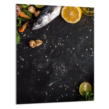 TMK STAKLENA DASKA ZA REZANJE 40x52 Riba