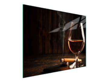 TMK STAKLENA DASKA ZA REZANJE 52x30 VINO