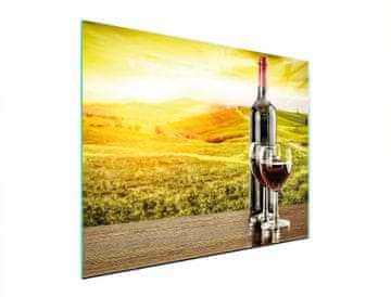 TMK STAKLENA DASKA ZA REZANJE 52x40 VINO