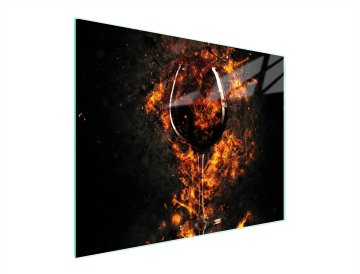 TMK STAKLENA DASKA ZA REZANJE 52x40 VINO