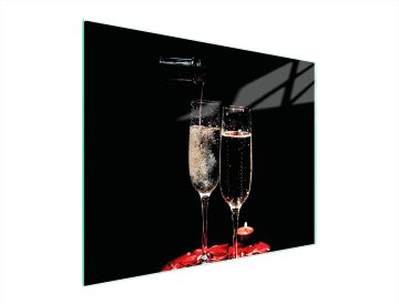 TMK STAKLENA DASKA ZA REZANJE 52x40 VINO