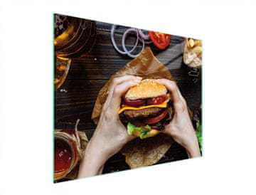 TMK STAKLENA DASKA ZA REZANJE 52x40 ZA HAMBURGER