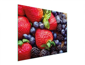 TMK STAKLENA DASKA ZA REZANJE 52x40 JAGODE