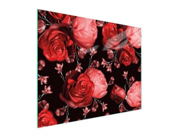 TMK STAKLENA DASKA ZA REZANJE 52x40 RUŽA