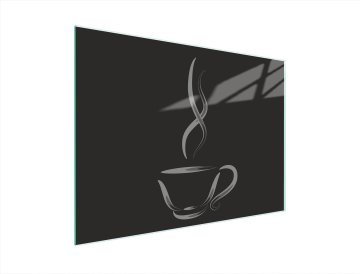 TMK STAKLENA DASKA ZA REZANJE 40x30 ZA KAVU