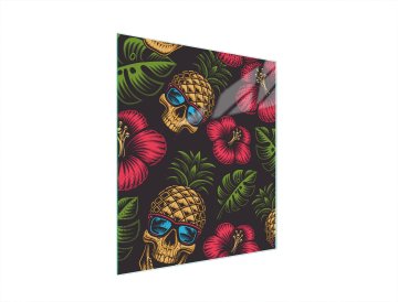 TMK STAKLENA DASKA ZA REZANJE 45x52 ANANAS