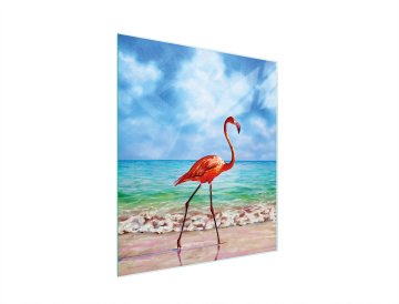 TMK STAKLENA DASKA ZA REZANJE 45x52 FLAMINGO