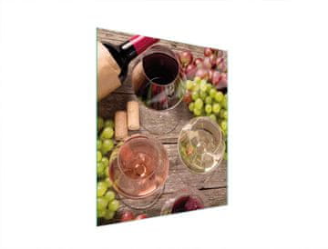 TMK STAKLENA DASKA ZA REZANJE 45x52 VINO