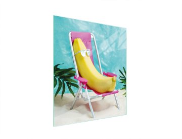 TMK STAKLENA DASKA ZA REZANJE 45x52 BANANA