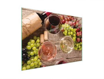 TMK STAKLENA DASKA ZA REZANJE 30x22 VINO