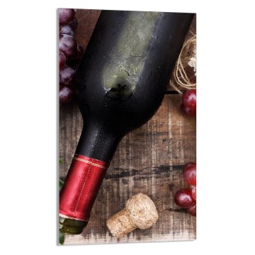 TMK STAKLENA DASKA ZA REZANJE 30x52 Vino