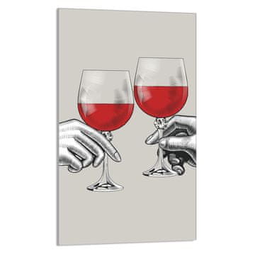 TMK STAKLENA DASKA ZA REZANJE 30x52 Vino