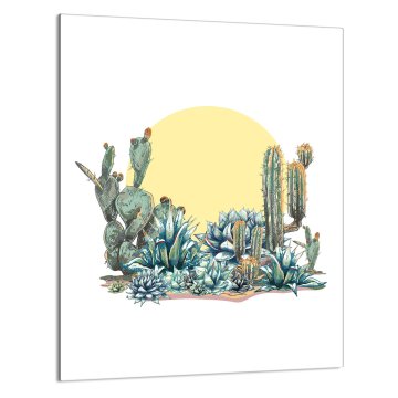 TMK STAKLENA DASKA ZA REZANJE 40x52 Kaktus