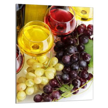 TMK STAKLENA DASKA ZA REZANJE 40x52 Vino