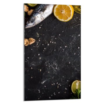 TMK STAKLENA DASKA ZA REZANJE 30x52 Riba