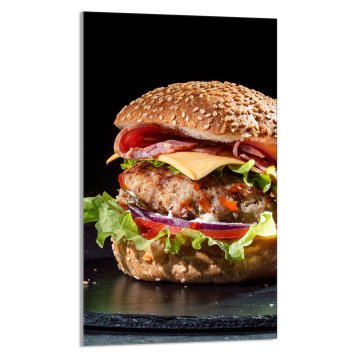 TMK STAKLENA DASKA ZA REZANJE 30x52 Hamburger