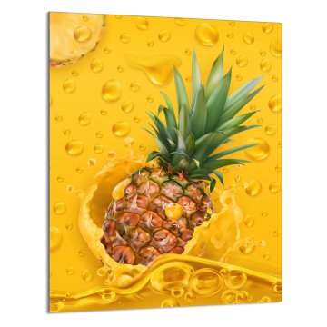 TMK STAKLENA DASKA ZA REZANJE 40x52 Ananas