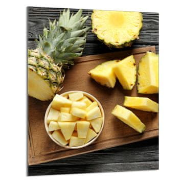 TMK STAKLENA DASKA ZA REZANJE 40x52 Ananas